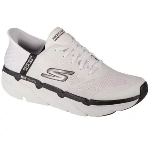 Skechers Slip-Ins: Max Cushioning Premier - Asce 220313-WBK, Męskie, Białe, buty do biegania, przewiewna siateczka, rozmiar: 46