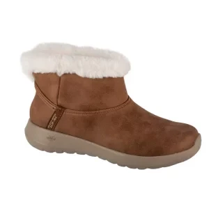 Skechers Slip-Ins: On-The-Go - Cozy Dream 144800-CSNT, Damskie, Brązowe, buty sneakers, tkanina, rozmiar: 36