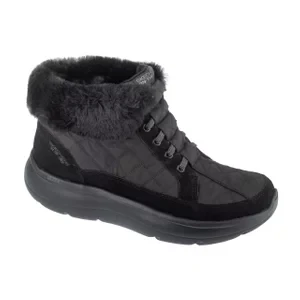 Skechers Slip-Ins: On-The-GO Encore - Elisa 144841-BBK, Damskie, Czarne, trzewiki, tkanina, rozmiar: 36