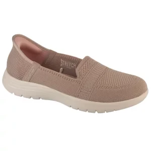 Skechers Slip-Ins On The Go Flex - Camellia 138181-TPE, Damskie, Beżowe, półbuty, tkanina, rozmiar: 36