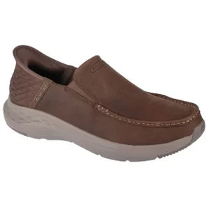 Skechers Slip-Ins Parson - Oswin 204866-DSRT, Męskie, Brązowe, półbuty, skóra naturalna, rozmiar: 39,5