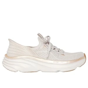 Skechers Slip-ins Relaxed Fit: D'Lux Vapor - Evening Glowing - Naturalny/Zloty