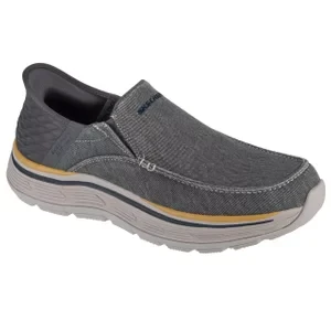 Skechers Slip-Ins Remaxed - Fenick 204839-CHAR, Męskie, Szare, półbuty, skóra naturalna, rozmiar: 41