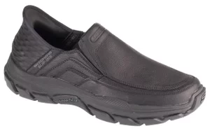 Skechers Slip-Ins Respected - Elgin 204810-BBK, Męskie, Czarne, buty sneakers, skóra licowa, rozmiar: 41