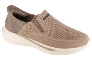 Skechers Slip-Ins: Slade - Deacon 210887-TPE, Męskie, Szare, buty sneakers, przewiewna siateczka, rozmiar: 42