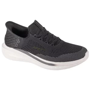 Skechers Slip-ins: Slade - Quinto 210810-BLK, Męskie, Czarne, buty sneakers, tkanina, rozmiar: 44