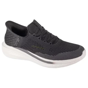 Skechers Slip-Ins: Slade - Quinto 210810-BLK, Męskie, Czarne, buty sneakers, tkanina, rozmiar: 41