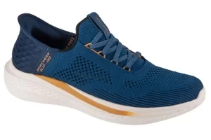 Skechers Slip-Ins: Slade - Quinto 210810-BLU, Męskie, Niebieskie, buty sneakers, tkanina, rozmiar: 44