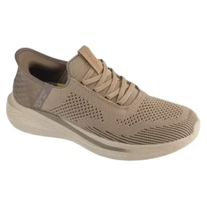 Skechers Slip-Ins: Slade - Quinto 210810-KHK, Męskie, Zielone, buty sneakers, syntetyk, rozmiar: 41