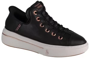 Skechers Slip-Ins: Snoop One - OG Leather 186001-BLK, Damskie, Czarne, buty sneakers, skóra naturalna, rozmiar: 36