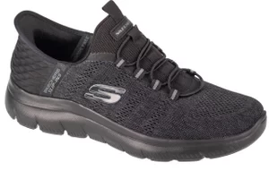 Skechers Slip-Ins: Summits - Key Pace 232469-BBK, Męskie, Szare, buty sneakers, tkanina, rozmiar: 41