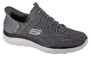 Skechers Slip-Ins: Summits - Key Pace 232469-CCBK, Męskie, Szare, buty sneakers, tkanina, rozmiar: 40