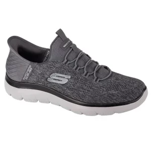 Skechers Slip-Ins: Summits - Key Pace 232469-CCBK, Męskie, Szare, buty sneakers, tkanina, rozmiar: 41,5