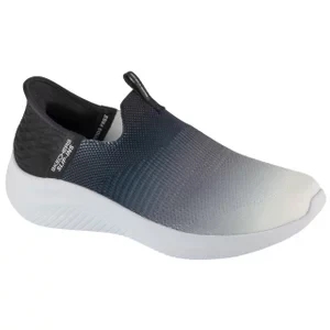 Skechers Slip-Ins Ultra Flex 3.0 - Beauty Blend 150183-BKW, Damskie, Czarne, buty sneakers, tkanina, rozmiar: 36