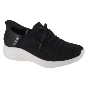 Skechers Slip-Ins Ultra Flex 3.0 - Brilliant 149710-BLK, Damskie, Czarne, buty sneakers, tkanina, rozmiar: 36