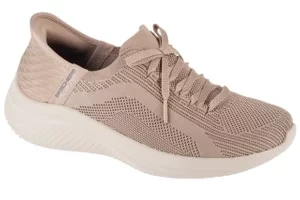 Skechers Slip-Ins Ultra Flex 3.0 - Brilliant 149710-TPE, Damskie, Beżowe, buty sneakers, tkanina, rozmiar: 36