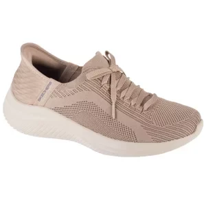 Skechers Slip-Ins Ultra Flex 3.0 - Brilliant 149710-TPE, Damskie, Beżowe, buty sneakers, tkanina, rozmiar: 36