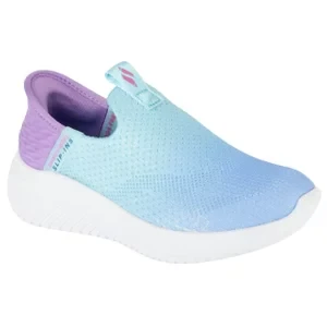 Skechers Slip-Ins: Ultra Flex 3.0 - Color Boost 303828L-LBLV, Dla dziewczynki, Niebieskie, buty sneakers, tkanina, rozmiar: 28