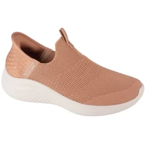 Skechers Slip-Ins Ultra Flex 3.0 - Cozy Streak 149708-TAN, Damskie, Brązowe, buty sneakers, tkanina, rozmiar: 35,5