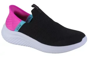 Skechers Slip-Ins Ultra Flex 3.0 - Fresh Time 303800L-BKPK, Dla dziewczynki, Czarne, buty sneakers, tkanina, rozmiar: 27