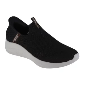 Skechers Slip-Ins Ultra Flex 3.0 - Glitter Me 149591-BKGD, Damskie, Czarne, buty sneakers, tkanina, rozmiar: 36