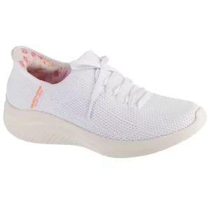 Skechers Slip-Ins: Ultra Flex 3.0 - Morning Blosso 150441-WHT, Damskie, Białe, buty sneakers, tkanina, rozmiar: 36