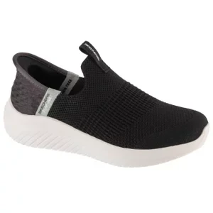 Skechers Slip-Ins Ultra Flex 3.0 - Smooth Step 403844L-BKW, Dla dziewczynki, Czarne, buty sneakers, tkanina, rozmiar: 27