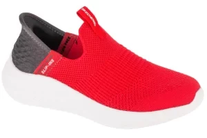 Skechers Slip-Ins Ultra Flex 3.0 - Smooth Step 403844L-RDBK, Dla dziewczynki, Czerwone, buty sneakers, tkanina, rozmiar: 28