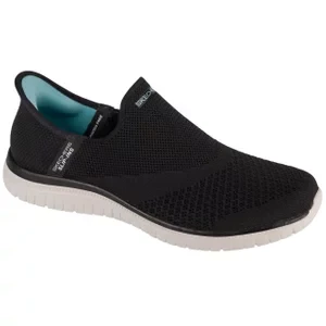 Skechers Slip-ins: Virtue - Sleek 104425-BKW, Damskie, Czarne, buty sneakers, tkanina, rozmiar: 36