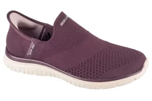 Skechers Slip-ins: Virtue - Sleek 104425-WINE, Damskie, Bordowe, buty sneakers, tkanina, rozmiar: 36