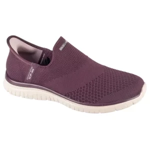 Skechers Slip-ins: Virtue - Sleek 104425-WINE, Damskie, Bordowe, buty sneakers, tkanina, rozmiar: 36