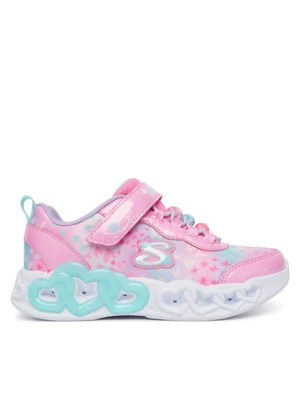 Skechers Sneakersy Infinite Heart Lights 303261L/PKMT Różowy