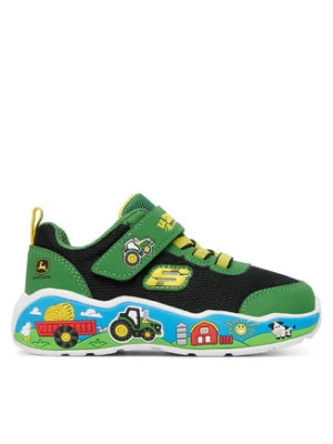 Skechers Sneakersy John Deere: Play Scene - Barn-Squad Buddies 407065N/GNBK Zielony