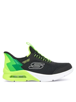 Skechers Sneakersy MICROSPEC MAX - BRISK-STRIPE 403890L / BKLM Czarny