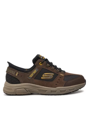 Skechers Sneakersy Oak Canyon 237450/BRBK Brązowy