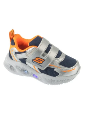 Skechers Sneakersy S-Lights: Meteor-Lights - Glow Spike 401498N/SLOR Srebrny