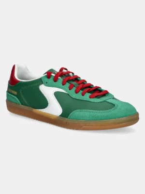 Skechers sneakersy skórzane HOTSHOT męskie kolor zielony 254152
