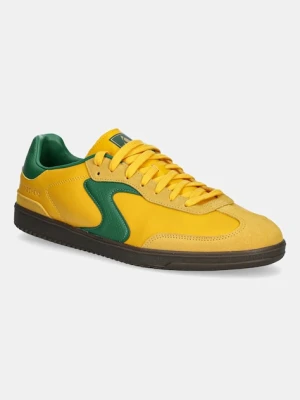 Skechers sneakersy skórzane HOTSHOT męskie kolor żółty 254152