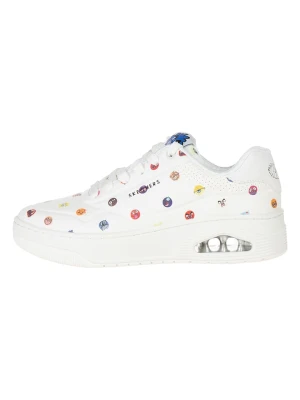 Skechers Sneakersy "Uno Court" w kolorze białym ze wzorem rozmiar: 37,5