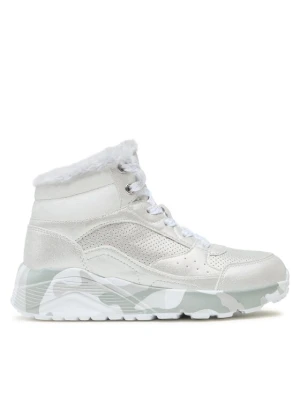 Skechers Sneakersy Uno Lite Camo Dazzle 310485L / SLGY Srebrny