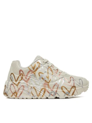 Skechers Sneakersy Uno Lite - Metallic 314067L/NTMT Biały
