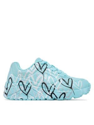 Skechers Sneakersy Uno Lite - Metallic Love 314067L/TQMT Niebieski