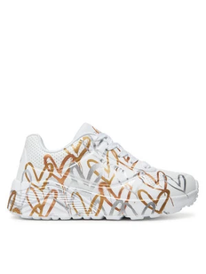 Skechers Sneakersy Uno Lite-Metallic Love 314067L/WTGD Biały