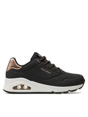 Skechers Sneakersy Uno Shimmer Away 155196 / BLK Czarny