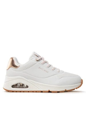 Skechers Sneakersy Uno Shimmer Away 155196/WHT Biały
