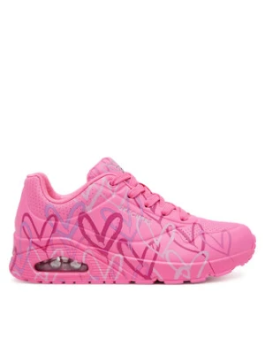 Skechers Sneakersy Uno - Spread the Love 155507/HTPK Różowy