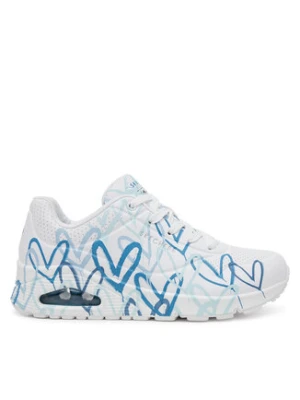 Skechers Sneakersy Uno - Spread the Love 155507/WBL Biały