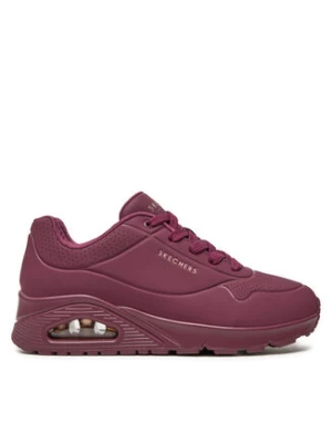 Skechers Sneakersy Uno Stand On Air 73690/PLUM Bordowy