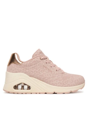 Skechers Sneakersy UNO Wedge - Safari Daze 177521/BLSH Różowy