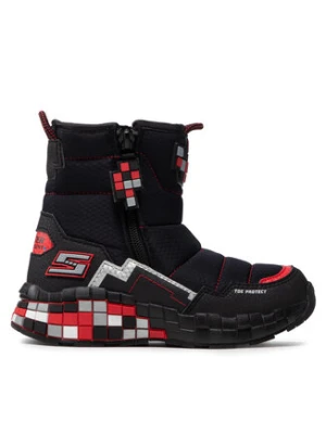 Skechers Śniegowce Cuboforce 402198L/BKRD Czarny